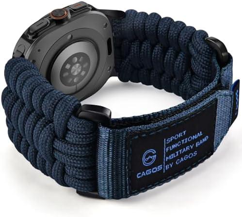 CAGOS Nylon Band for Samsung Galaxy Watch Ultra Bands 47mm(2024), Rugged Breathable Braided Nylon Strap for Galaxy Watch Ultra Band Men Women Sport Wristband