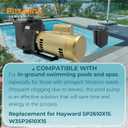 SP2610X15 1.5HP Inground Super Pool Pump Fits for Hayward W3SP2610X15 | 1 1/2HP Single Speed Pump 115V/230V for Swimming Pool & Spa