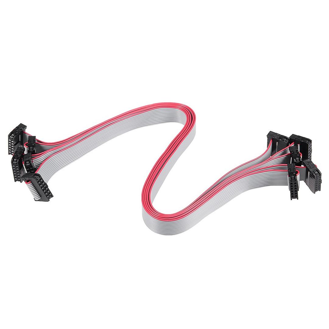uxcell IDC 12 Pins Connector Flat Ribbon Cable Female Connector Length 30cm 2mm Pitch, 5pcs