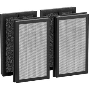 PM1240B & AP2 Air Filter Replacement Compatible with Priestley PM1240B and Airversa AP2 Purelle Air Purifier 3-Stage Powerful Filtration HEPA Filtering 99.97% Smoke, Odor, Particles, 4 Pack