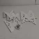 Riakrum 5 Pcs Christmas Snowflake Paper Lantern with 7 Light Star Paper Lantern Paper Lamp Party Hanging Decoration for Christmas Weddings Christmas Trees Birthday Holiday