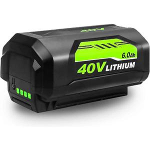 40V 6.0Ah Replacement Battery Compatible with Ryobi 40V RY40200 RY40403 RY40204 OP4015 OP4026 OP40201 OP40261 OP4030 OP40301 OP4040 OP40401 OP40501 OP40601 Collection Cordless Power Tools 40V 6.0Ah Replacement Battery Compatible with Ryobi 40V RY40200 RY40403 RY40204 OP4015 OP4026 OP40201 OP40261 OP4030 OP40301 OP4040 OP40401 OP40501 OP40601 Collection Cordless Power Tools