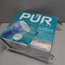 PUR Plus 7-Cup Water Filter Pitcher for Fridge, Cleaner, Great-tasting Water, Dishwasher Safe, Powerful Filtration, Change Light Indicator, LockFit Cap Design, White