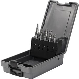 YUFUTOL Carbide Burrs for Aluminum - 5pcs Aluma Cut Carbide Rotary Burr Files Set 1/4"(6.35mm) Shank for Die Grinder Drill,Metal Carving,Polishing,Engraving, Drilling