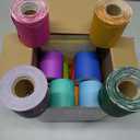 Zhanmai 590ft Classroom Bulletin Board Borders Sets, 12 Rolls Borders for Bulletin Board Scalloped Trims Decoration for Fall School Office Chalkboard Whiteboard Poster Decor(Rainbow Color)