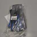 WVVOU Soccer Goalie Gloves Youth Adults, High Performance Goalkeeper Gloves Breathable Soccer Gloves 4+3mm Super Grip for The Toughest Saves (Black Blue) Size 7