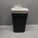 CEROELDA 3 Pack Bathroom Trash Can with Lid, 10L/2.6 Gal Small Garbage Can with Press Top Lid, Slim Plastic Waste Basket for Toilet, Office, Bedroom (Muti 1)