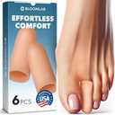 Small Toe Protectors Soft Gel Silicone Toe Caps for Pain Relief, Corns, Ingrown Toenails 6-Pack Bandages for Men & Women 2 Pack