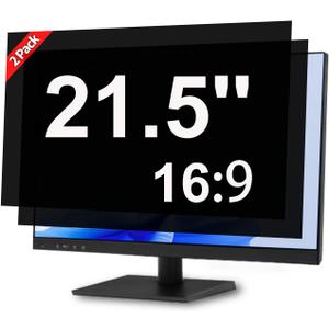 [2 Pack] 21.5 Inch Privacy Screen for Computer Monitor Blue Light Screen Protector Anti Glare Anti-Scratch Monitor Privacy Shield Screen 21.5 Inch 16:9 Aspect Ratio