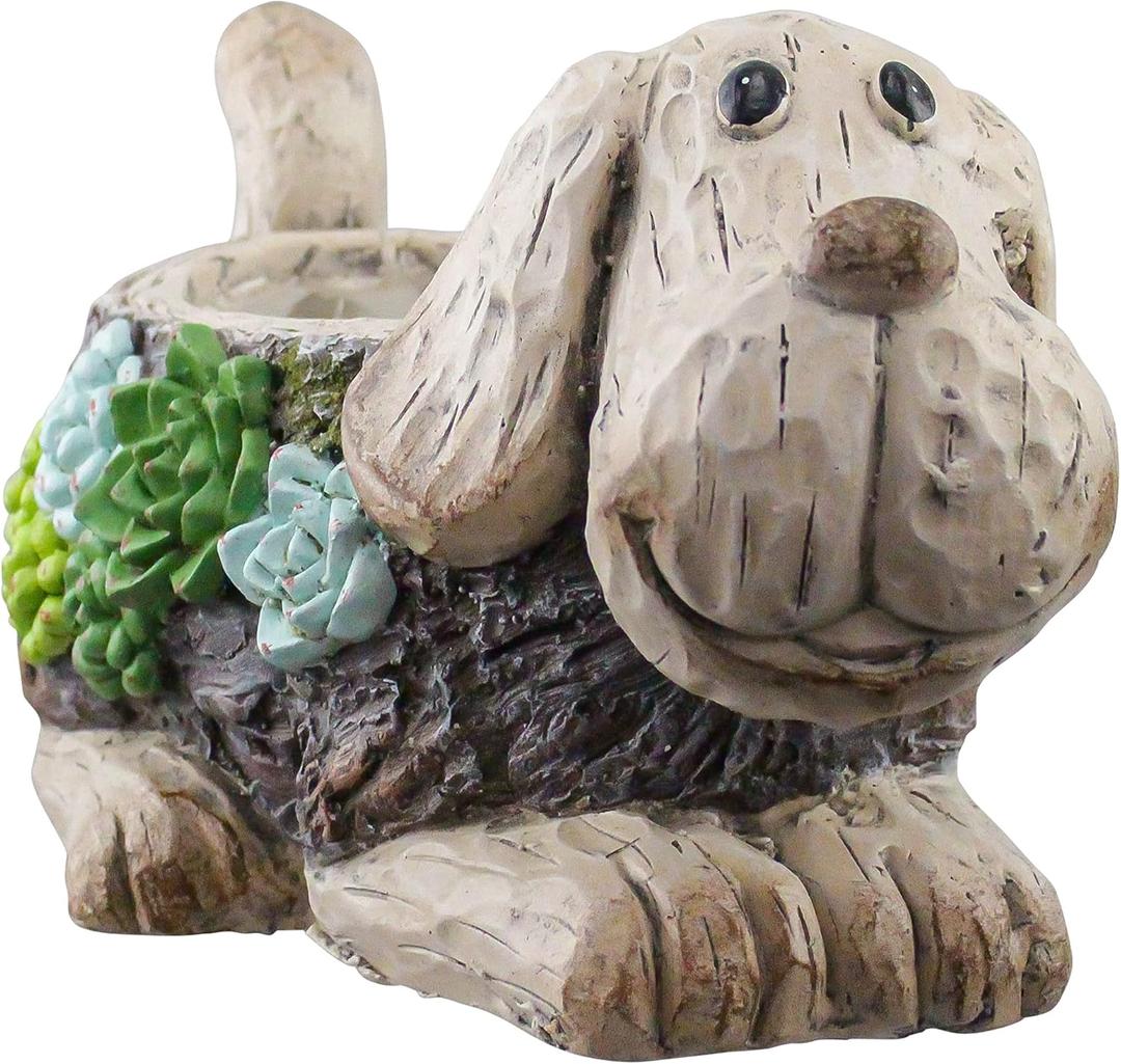 Red Carpet Studios Indoor/Outdoor Composite 3D Animal Planter, 13.78", Moss and Dog Red Carpet Studios Indoor/Outdoor Composite 3D Animal Planter, 13.78", Moss and Dog