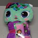 Franco DreamWorks Gabby's Dollhouse Mercat Bedding Super Soft and Cozy Wearable Hooded Throw Blanket, 50" X 30" (Official Licensed Product)