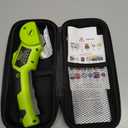Cordless Electric Scissors: 4V Rechargeable Rotary Cardboard Cutter, 3000mAh Battery, with LED Light & Safety Lock, 2 Blades, Electric Box Cutter for Fabric Carpet Carton Plastic Leather Cloth