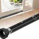 Sliding Door Security Bar, 17-55 Inches Adjustable Window Security Bars, 1 Inch Heavy Duty Sliding Door Lock Bar with Rubber Tips, Sliding Glass Door Security Bar for Home Apartment (Black)