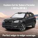 EcoNour Windshield Sunshade Compatible for Subaru Forester 2014-2016 2017 2018, Sun Visor for Front Windshield & Window Sun Shade Cover, UV Heat Blocker & Protector, Car Accessories