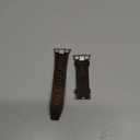 Suitisbest Leather Band Compatible for Apple Watch Ultra Band 49mm 46mm 45mm 44mm 42mm 41mm 40mm, Genuine Leather Replacement Strap for iWatch series 11 10 9 8 7 6 5 4 3 2 1, SE 3 2 1, Ultra 3 2 1 (Titanium/Classic Retro Walnut)