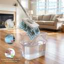 Snap Grip Mini Mop,2026 Upgraded Zero Touch Snap Grip Mini Mop,Cloth Changing MiniMop,Automatic Hands Free Push Pull Handle,Includes 1 MiniMop & 5 Reusable Cloths
