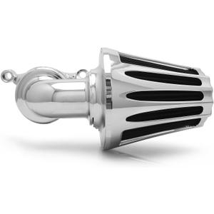 Big Sucker cone Air filter intake for harley air Cleaner Sportster Softail fatboy heritage dyna touring street road king Glide (Deep style -Chromed, TypeB: Touring 01-07, Softail Dyna 99-15)
