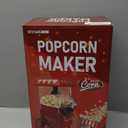 Popcorn Machine, Hot Air Popcorn Maker Kit Gift Box, Portable Home Popcorn Popper Machine, 10-Cup,Oil-Free,Retro Style, Compact and Cute (red & gold)