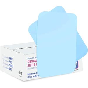 LA MIERE 1000P Disposable Tray Liners, Dental Tray Covers for Size B, Medical Tray Paper, Single Use Paper Sheets, Blue