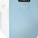 Cooluli 20L Mini Fridge For Bedroom - Car, Office Desk & College Dorm Room Glass Front Digital Temperature Control 12v Small Refrigerator for Food, Drinks, Skin Care, Beauty Breast Milk (Blue), 20 Liter