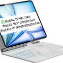 iPad Air 11-inch Case Keyboard (M3/M2), Uninterrupted View, Snap Tight, Magic Keyboard for iPad Pro 11-inch (4/3/2/1 Gen), Effortless Command with Comfort Angle for Air 10.9-inch 5/4th, White