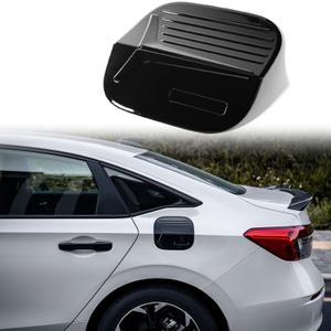 Thenice for 11th Gen Civic Gas Cap Sticker Fuel Filler Tank Door Cover for Honda Civic 2022 2023 2024 2025 - Glossy Black