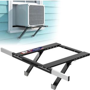 Marudina Extended Window AC Bracket,No-Drill Adjustable,Up to 300lbs | Larger Adjustment Range, Fits Single/Double Hung Windows, Quick Installation & Removal, AC Brackets for 5000-24000 BTU Units