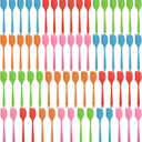 Irenare 65 Pcs Mini Silicone Spatulas Bulk 8.3 Inch Heat Resistant Scrapers Rubber Spatulas Seamless Design Non Stick Flexible for Kitchen Use Cooking Baking Mixing (Lovely)
