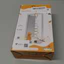 Interactive Cat Toys for Indoor Cats, Automatic Electric Door Hanging Toy with 3 Interchangeable Accessories (Feather, Mouse, Womm toy), Motion Activated USB Rechargeable Enrichment for Bored Cats (Blue)