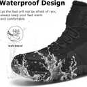 Mens Snow Boots Waterproof Warm Fur Lined Winter Boots Lightweight Slip Resistant Comfortable Ankle shoes Outdoor Walking (10)