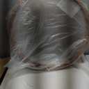 LYYYXGYP Round Wood Mirror 24 Inch Farmhouse Wall Mirror Wooden Framed Brown Circle Mirror for Bathroom