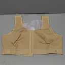 BRABIC Women Front Closure Post Surgery Compression Everyday Bras for Mastectomy Support with Adjustable Straps Wirefree (X-Large, Beige)