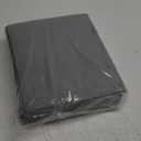 Amazon Basics Soft, Breathable, Wrinkle-free Microfiber 4 Piece Bed Sheet Set, 14-inch Deep Pockets, King, Dark Gray, Solid