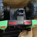 KOTEK Kids Ride on Tractor, 12V Battery Powered Ride on Car with Trailer, Remote Control, 35W Dual Motors, 3-Gear-Shift, 7 LED Headlights, Electric Tractor Outdoor Gift for Boys Girls, Dark Green