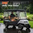 Golf Cart Covers 4 Passenger for Club Car & EZGO Roof 88" Roll-Up Doors