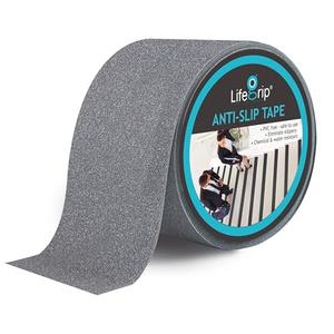 Lifegrip Anti Slip Traction Tape, 4 Inch x 38 Foot - Best Grip, Friction, Abrasive Adhesive for Stairs, Tread Step, Indoor, Outdoor, Grey (4" X 38')