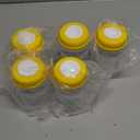 Max Strength Pro Breastmilk BottlesOnly 5  pcs Set with Leak Proof Lids, 6.oz 180ml Reusable Wide Neck Bottles Best for Breast Milk Collection & Storage Solution, BPA Free, Fits Spectra & Avent Models