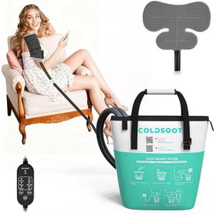 Cold Therapy Machine for Shoulder with Programmable Timer, Portable Ice Machine for Shoulder After Surgery, Lightweight Replacement Recovery System, Cryotherapy Pain Relief