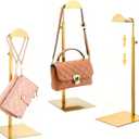 Purse Display Stand,3 Pack stand for purse,Stainless Steel Purse Stands for Display,Height Adjustable Handbag Display Stand,for Commercial Stores And Parties
