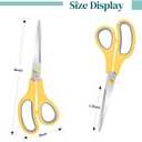 9 Packs 8" Sewing Craft Scissors Bulk,Multipurpose Heavy Duty Sharp Paper Scissors,All Purpose Stainless Steel Scissors for Home Office Student Teacher Supplies