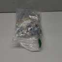 Yahpetes Artificial Mini Christmas Trees, 22Pcs Sisal Snow Pines in 5 Sizes, Crafting Displaying Decoration, Tabletop Xmas Tree for Home, Party (Silver/White/Green)