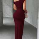 Narecte Summer Dresses for Women One Shoulder Bodycon Sexy Club Dress Elegant Formal Dresses Maxi Dress, Small Size