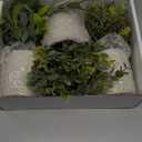 Der Rose 3 Pack Mini Potted Fake Plants Artificial Plastic Eucalyptus Plants Topiaries for Home Office Desk Farmhouse Shelf Room Bathroom Decor(Sage Green)