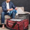 Pacific Gear Duffel Bag with Rolling Wheels, Red
