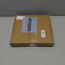 Sliner Set of 4 Christmas Giving Plates 10 x 10 Inch Snowman Plates with Snow Trim and Warm Words Holiday Decorative Plate for Sharing Love and Treats Xmas Gifts