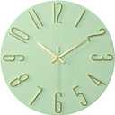 12in Wall Clock Battery Operated,Silent Clocks for Living Room Kitchen Office School Classroom Home Decor (Mint)