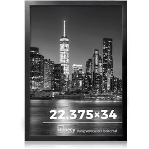 Annecy 22.375x34 Picture Frame Black1 Pack, 22.375 x 34 Picture Frame for Wall Decoration, Classic Black Minimalist Style Suitable for Decorating Houses, Offices, Hotels