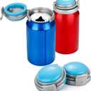2 Pcs Silicone Soda Can Lid Reusable Beverages Lids for Standard Size 12oz Cans of Carbonated Beverages, Soda, Beer, Keep More Bubble and Fizz Prevent Spills Press on Cover to Preserve (Classic)