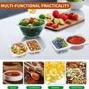 20Pcs Double Compartment Condiment Container, 2 Compartment Portable Reusable Snack Containers with lids, Used for travel Condiment Salad Dressing Meal Prep Containers