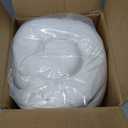 Cloud Pillow,Ergonomic Memory Foam Pillow, Stable Support for Cervical Neck, Cooling Breathable Pillowcase, Cervical Neck Pain Relief for Side, Back & Stomach Sleepers - Queen Size White, Medium